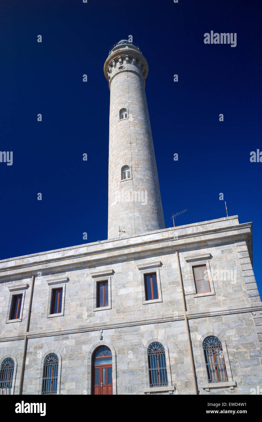 The lighthouse at Cabo de Palos, Murcia, Spain Stock Photo