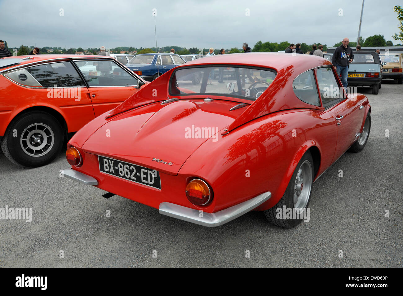 Classic Alfa Romeo Spider sports coupe Stock Photo