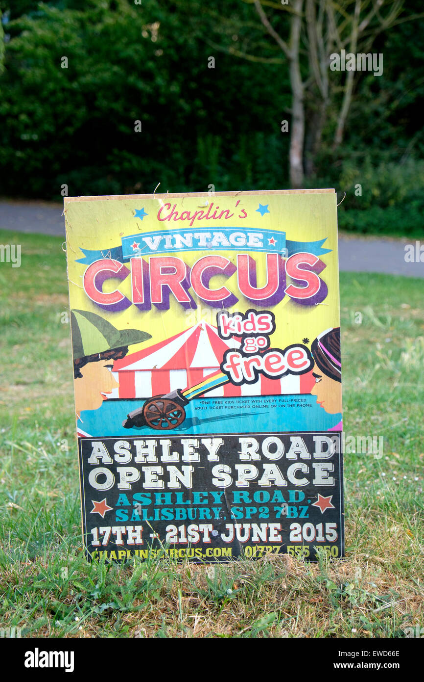 Vintage Circus advertising poster Stock Photo - Alamy