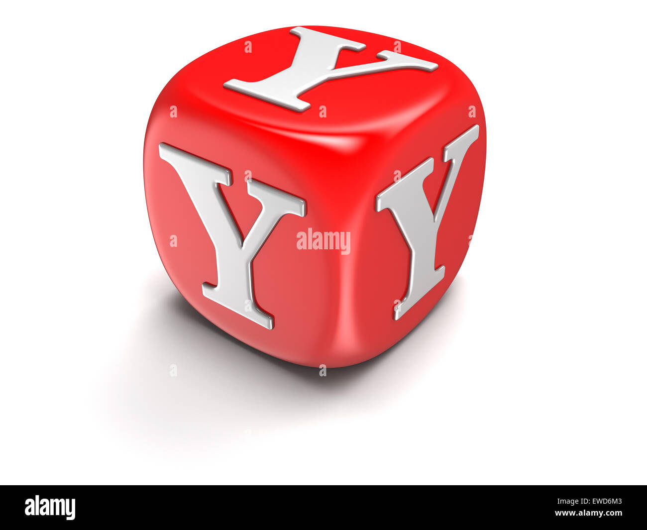 Dice with letter Y (clipping path included Stock Photo Alamy