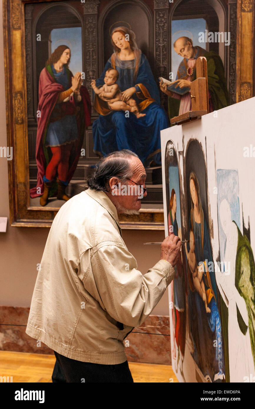Copyist in the Louvre Museum Stock Photo - Alamy