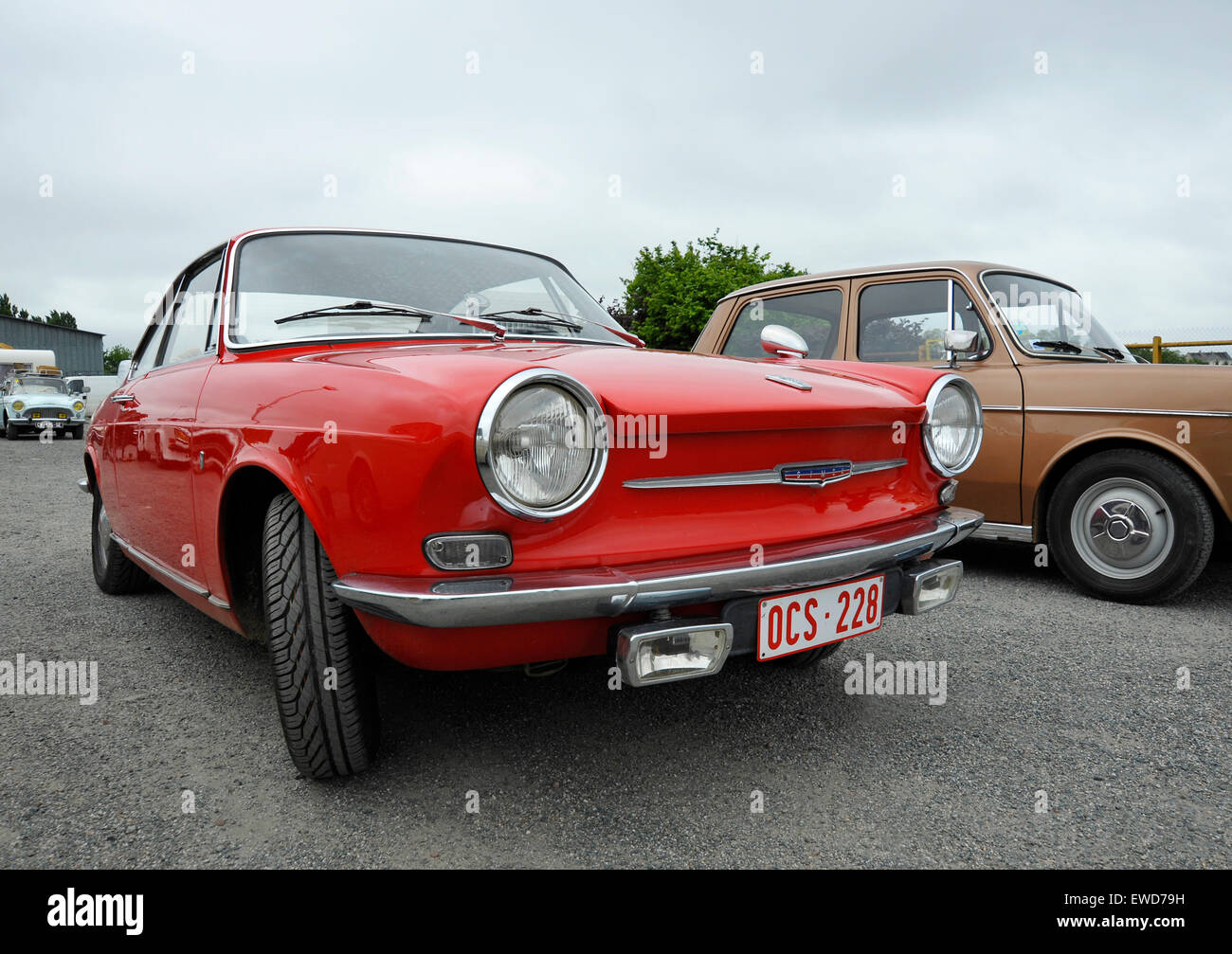 Classic French Simca sports coupe Stock Photo