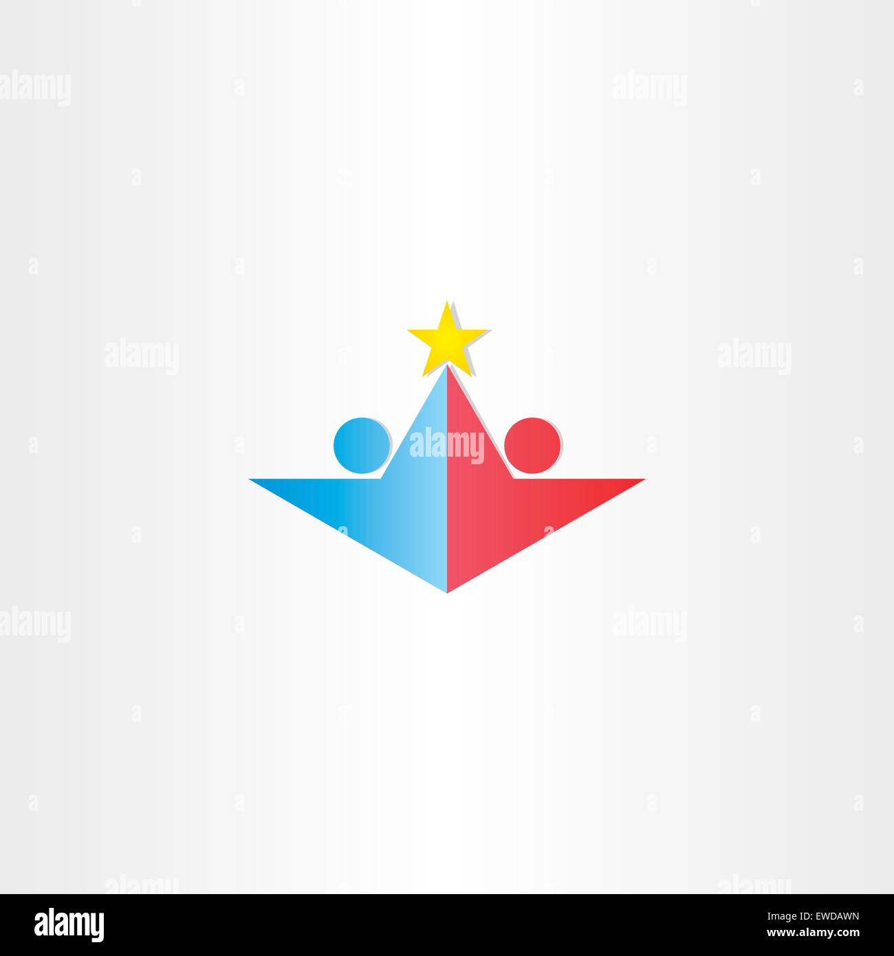 couple boy and girl touching star icon Stock Vector Image & Art - Alamy