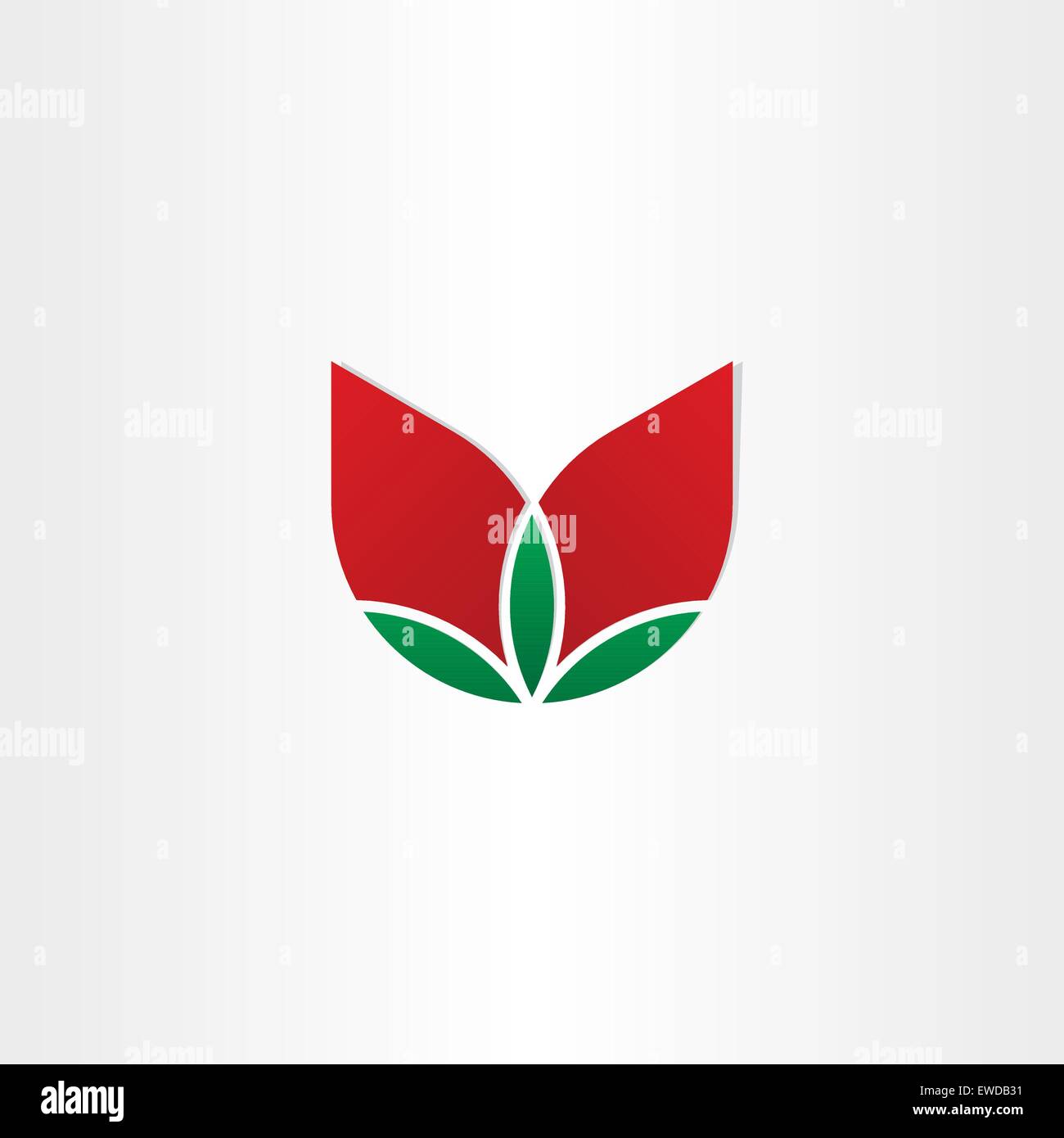 roses flower with leaves vector icon Stock Vector Image & Art - Alamy