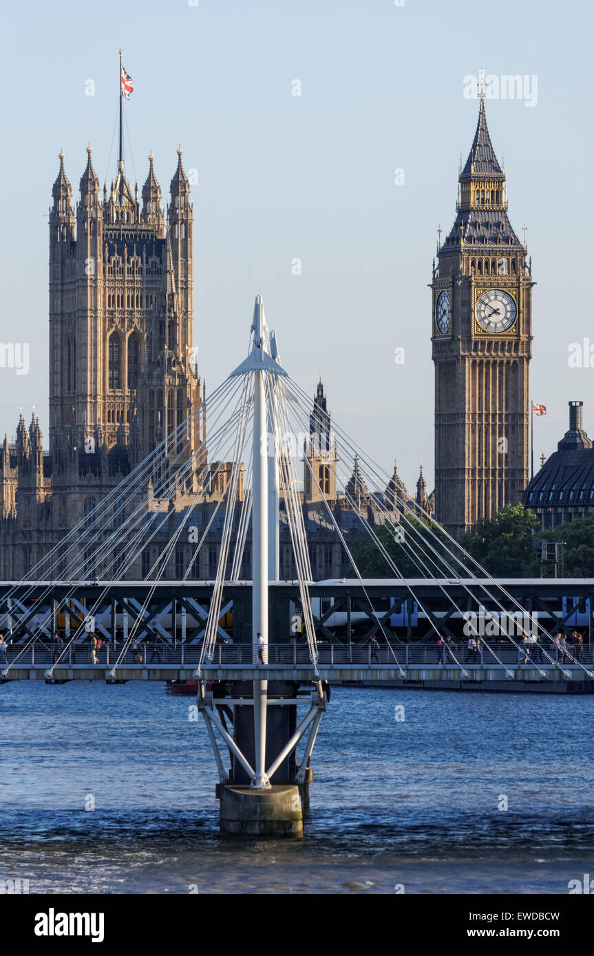 Big Ben and Houses of Parliament, London England United Kingdom UK Stock Photo