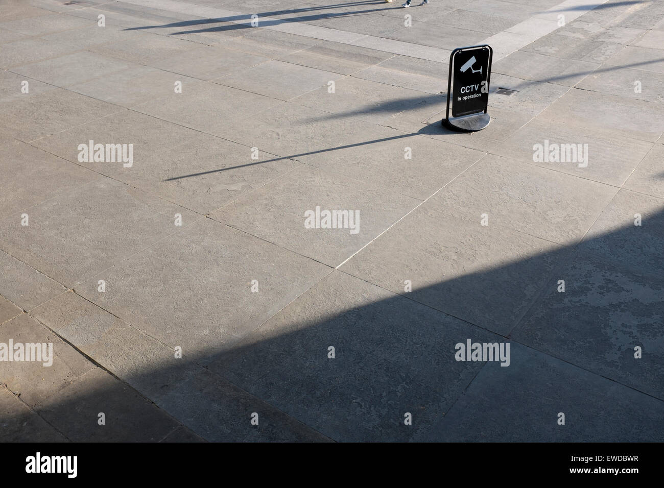 CCTV Camera sign in Trafalgar Square London Stock Photo - Alamy