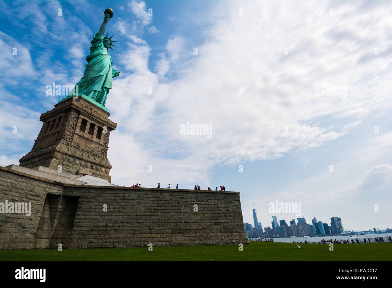 Statue of Liberty, Liberty Island, New York Harbor, New York City, New York, USA Stock Photo