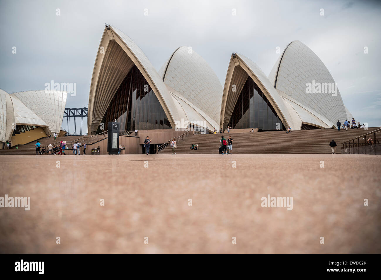 details of the sail design of Sydney's Opera House Stock Photo