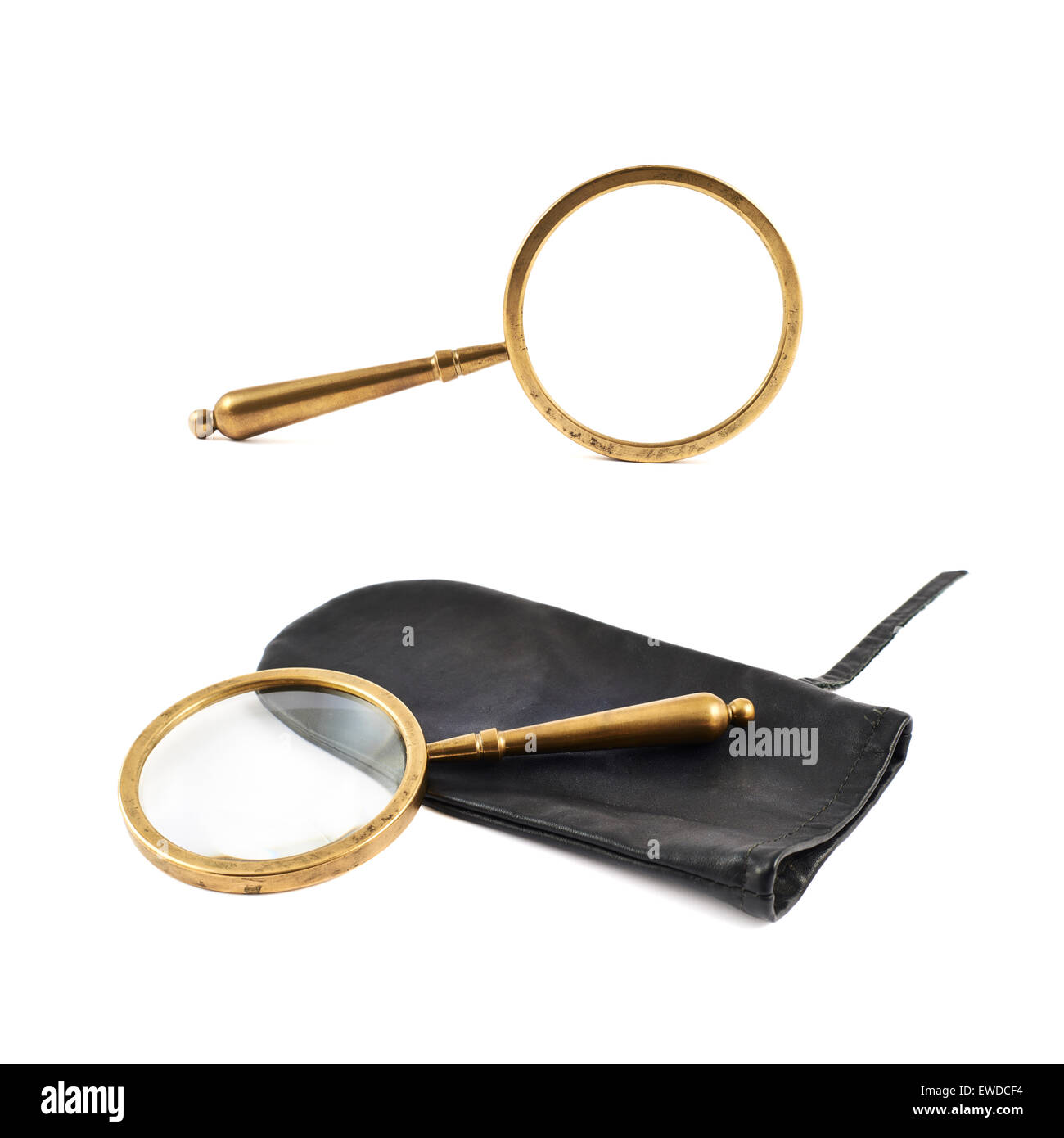 Magnifying glass in a case Stock Photo Alamy