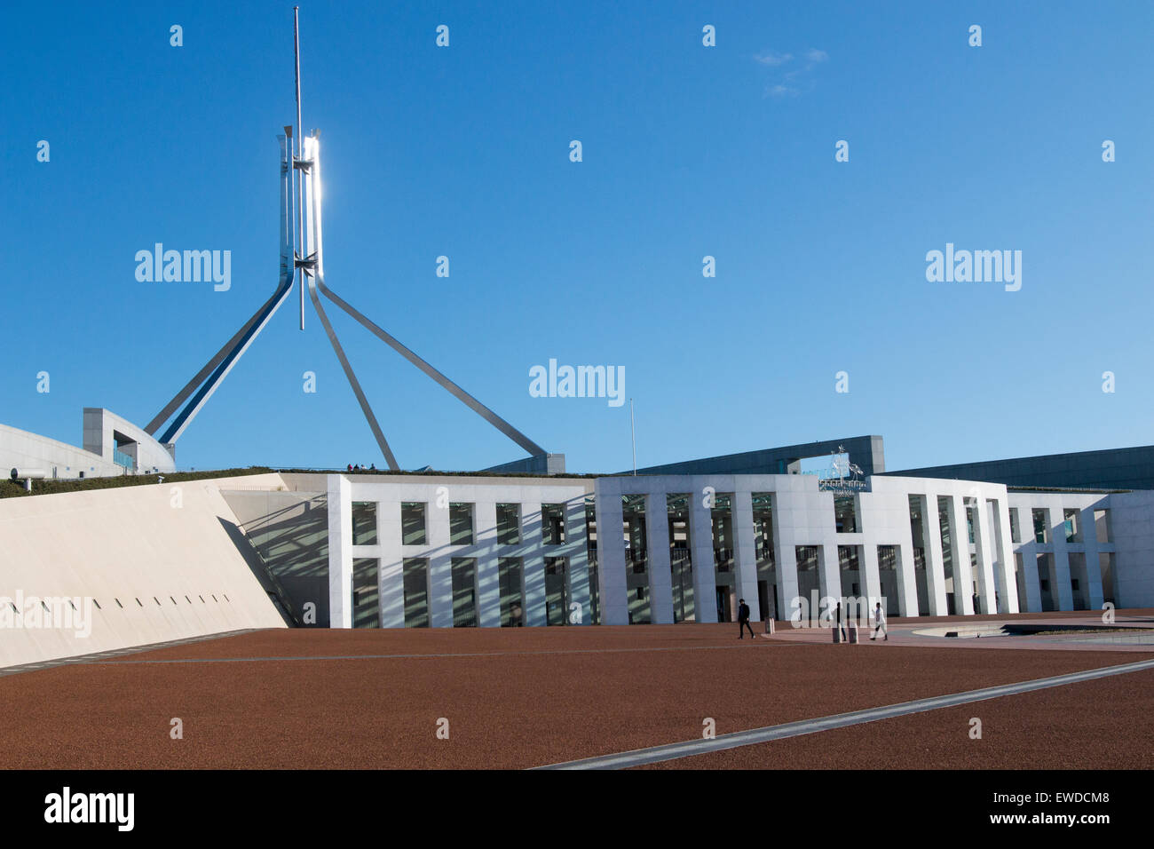 Parliament House on Capital Hill in Canberra, australian capital territory,Australia Stock Photo