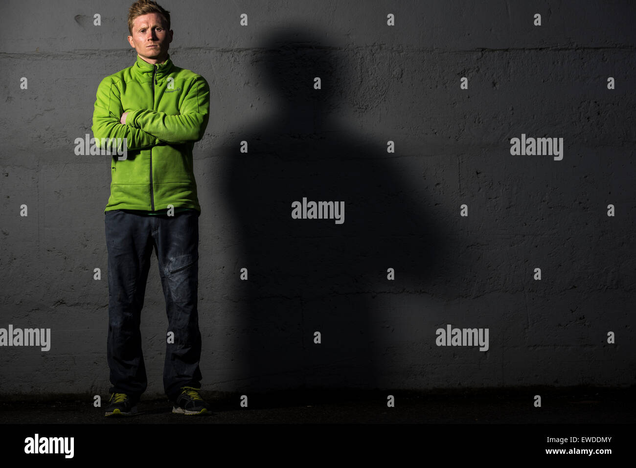 Portrait of professional climber Magnus Midtbø. Oliana, Spain Stock Photo Alamy
