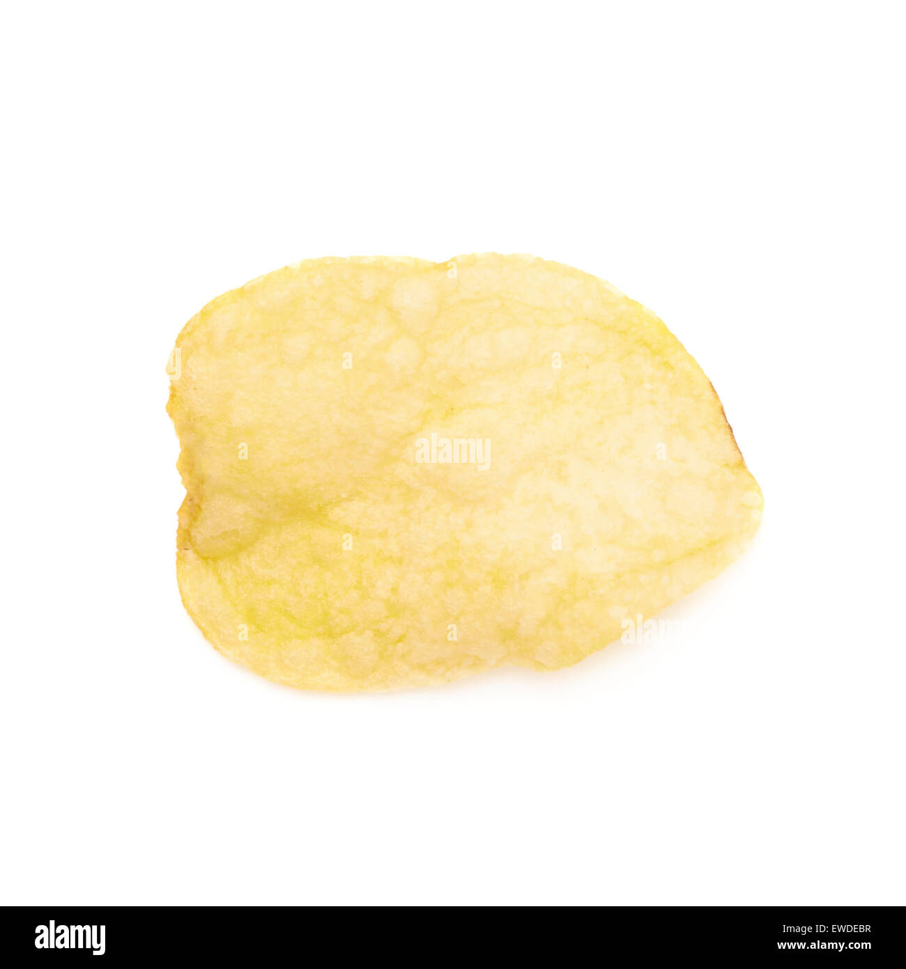 Yellow potato chips isolated Stock Photo Alamy