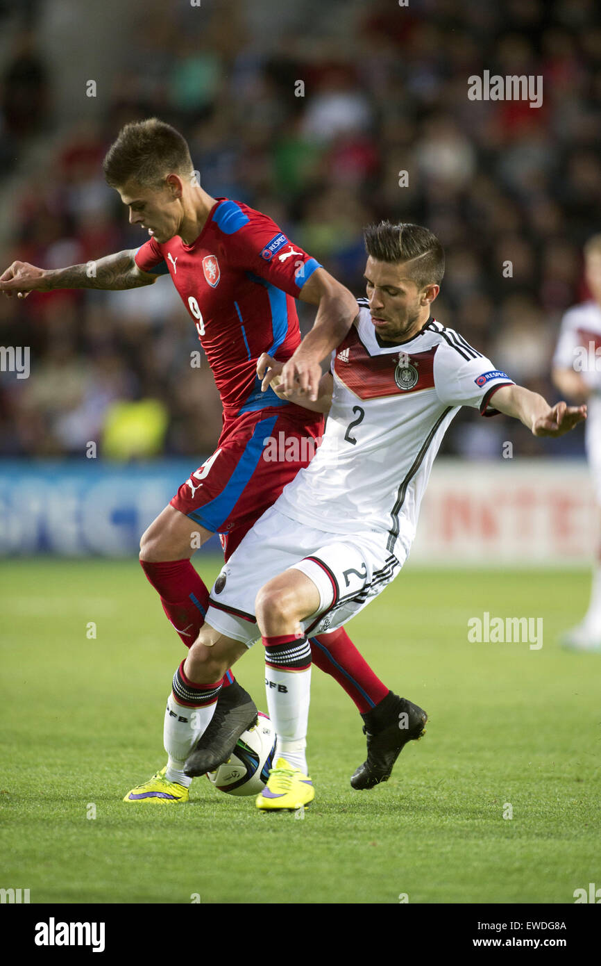 Prague, Czech Republic. 23rd June, 2015. Jan Kliment (CZE), Julian Korb ...