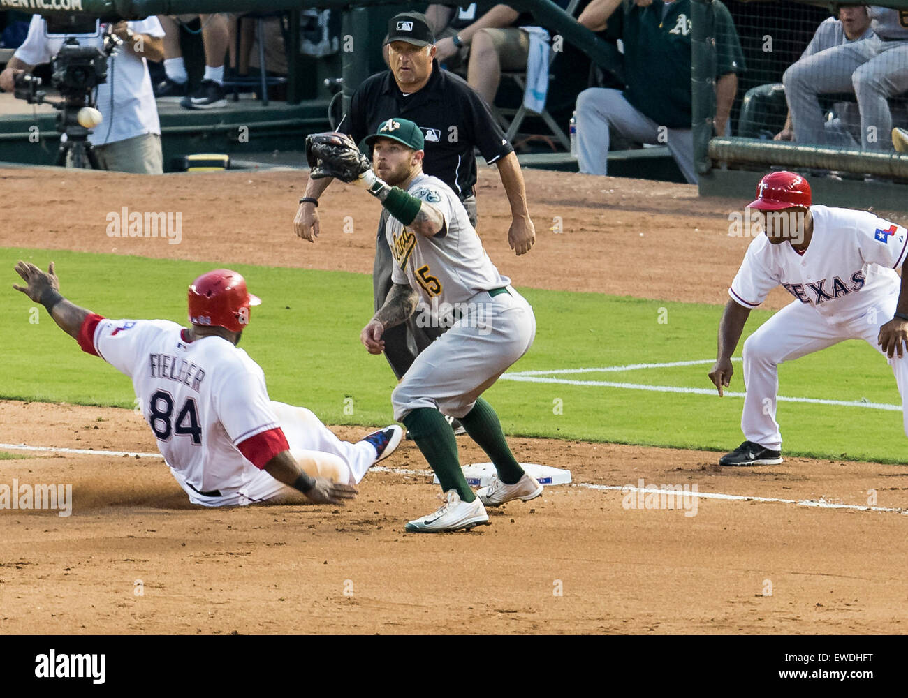 Arlington, Texas, USA. 23rd June, 2015. Texas Rangers designated hitter ...