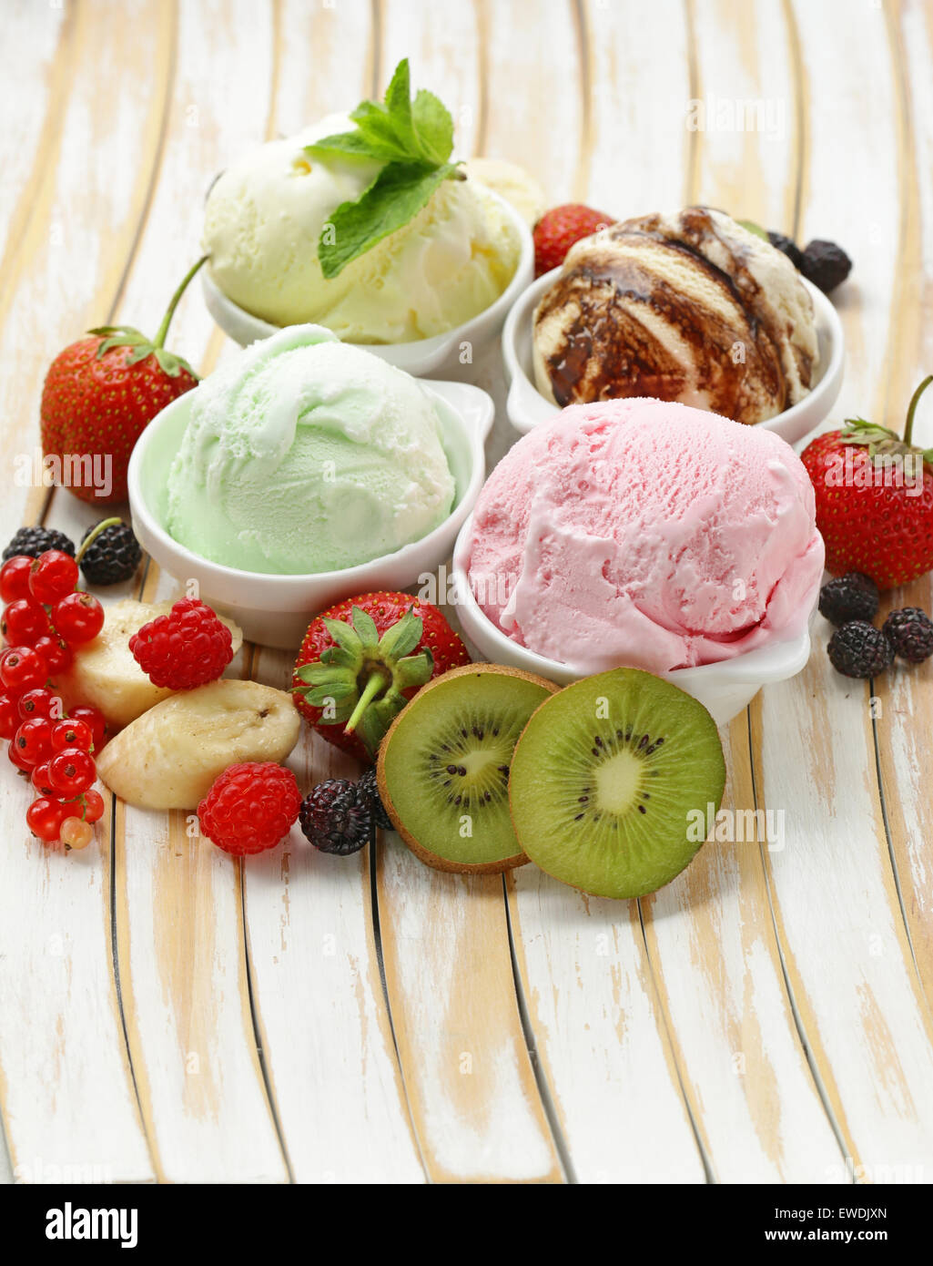 Strawberry Ice Cream Chocolate Ice Cream