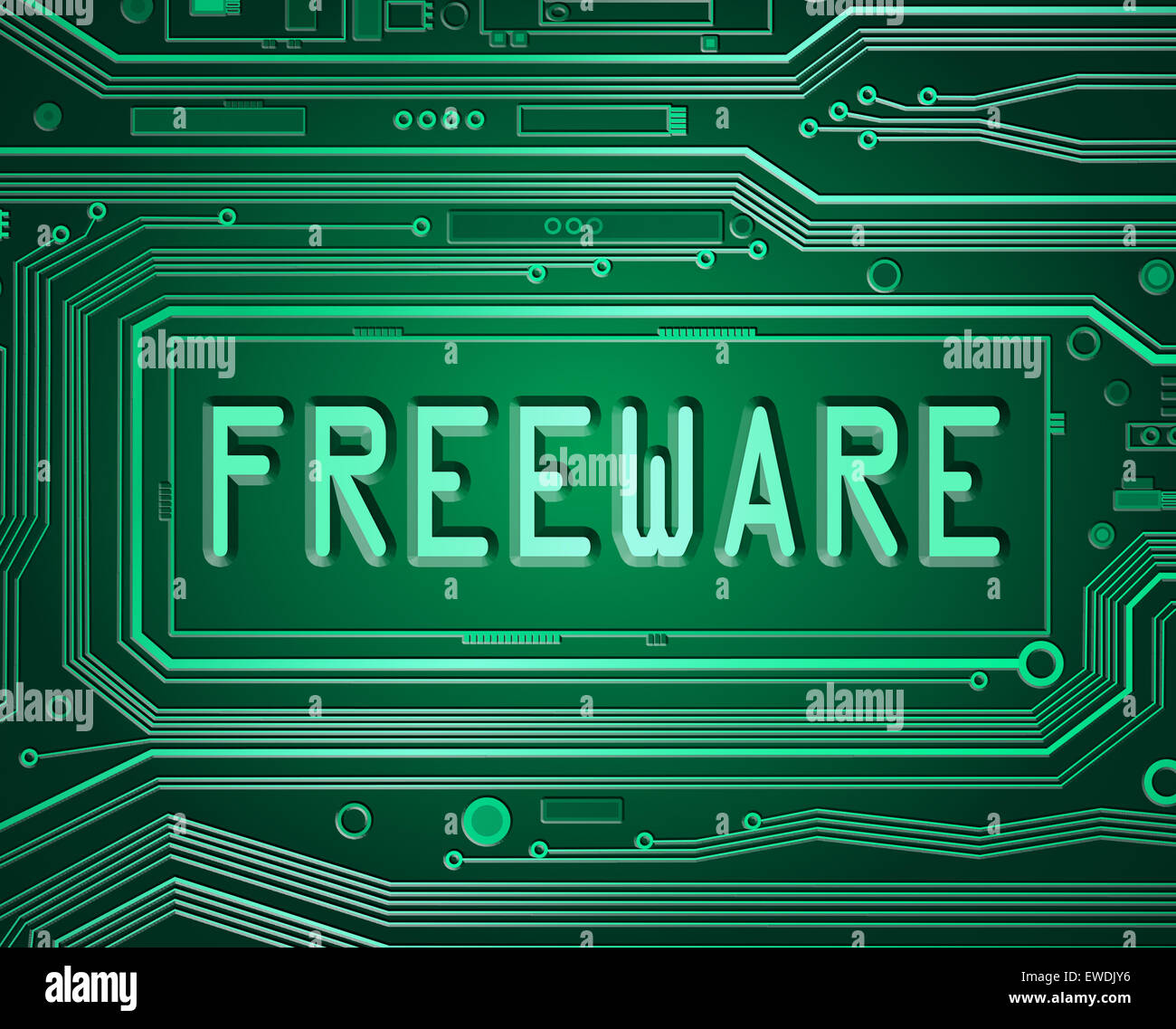 Freeware concept. Stock Photo