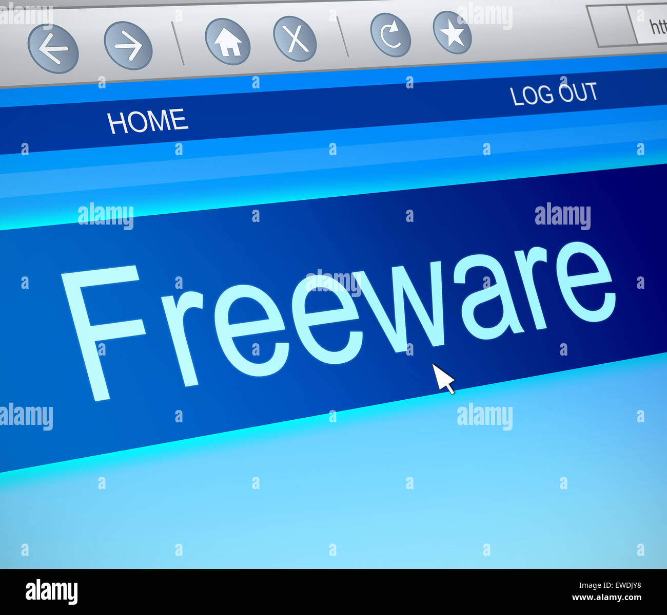 Freeware concept. Stock Photo