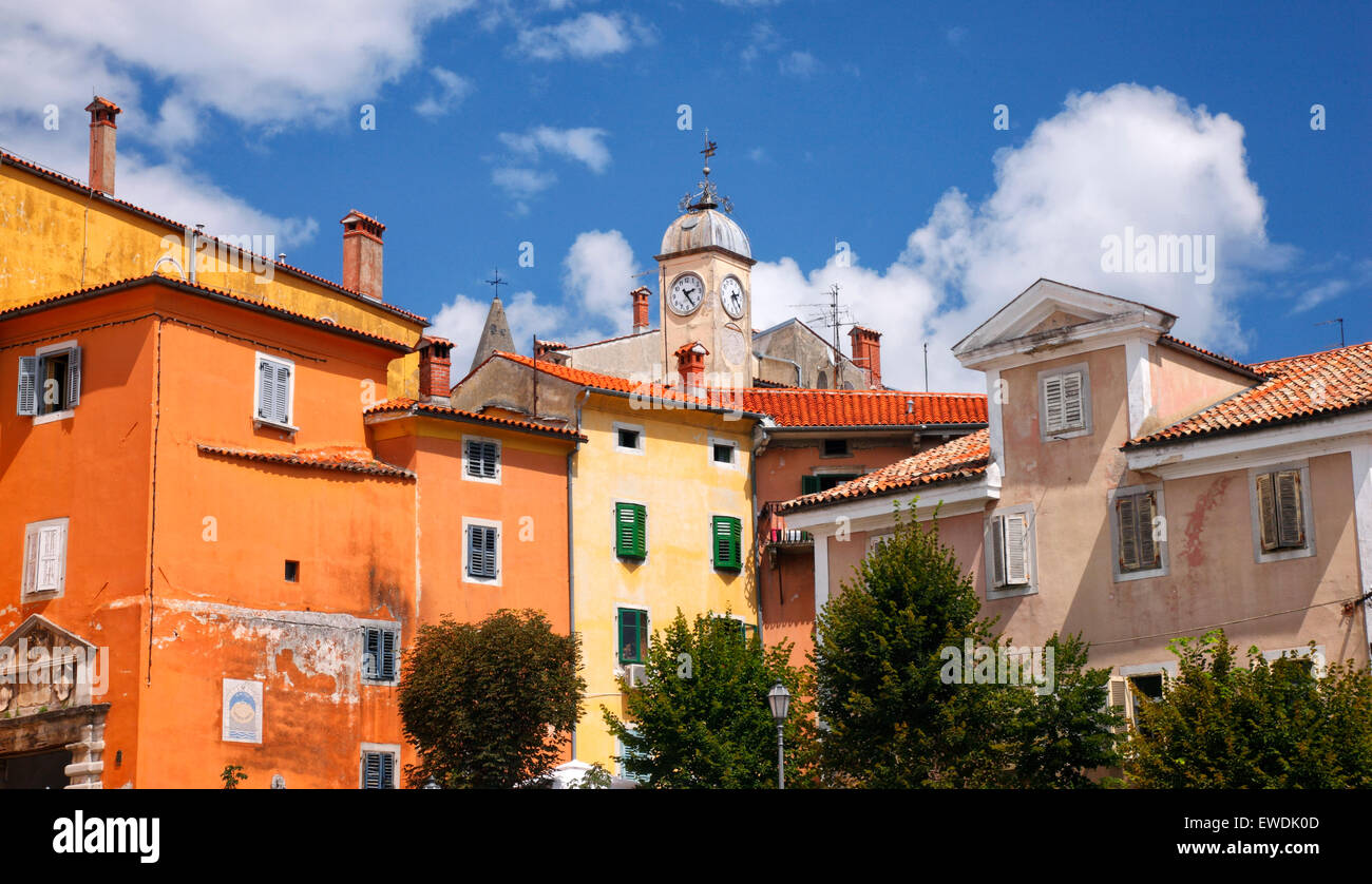 Labin old town in Istria in Croatia. Stock Photo