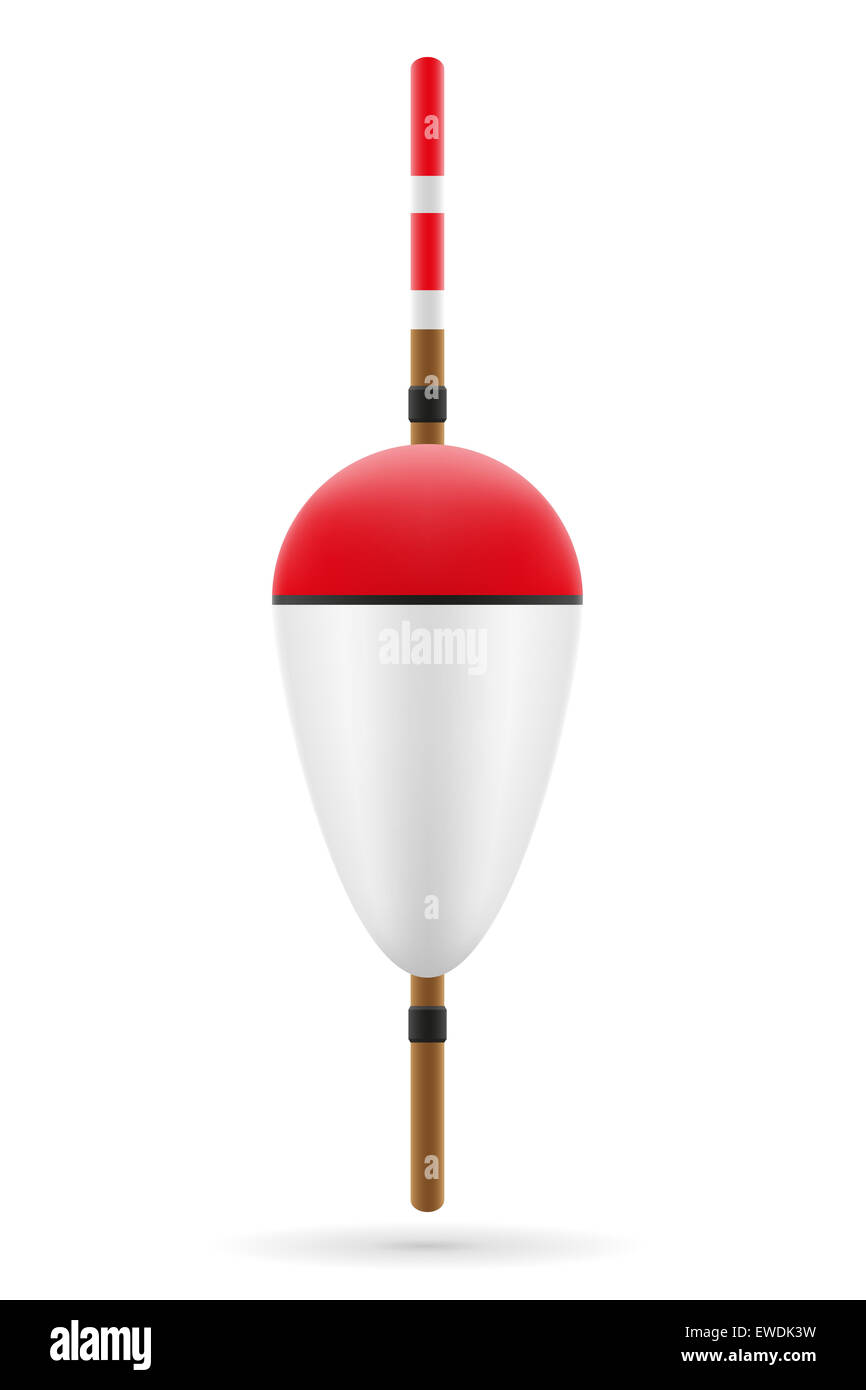 bobber for fishing illustration isolated on white background Stock ...
