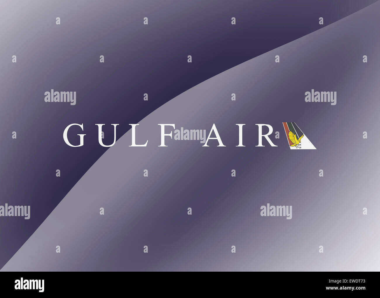 Gulf Air logo icon symbol flag emblem sign Stock Photo