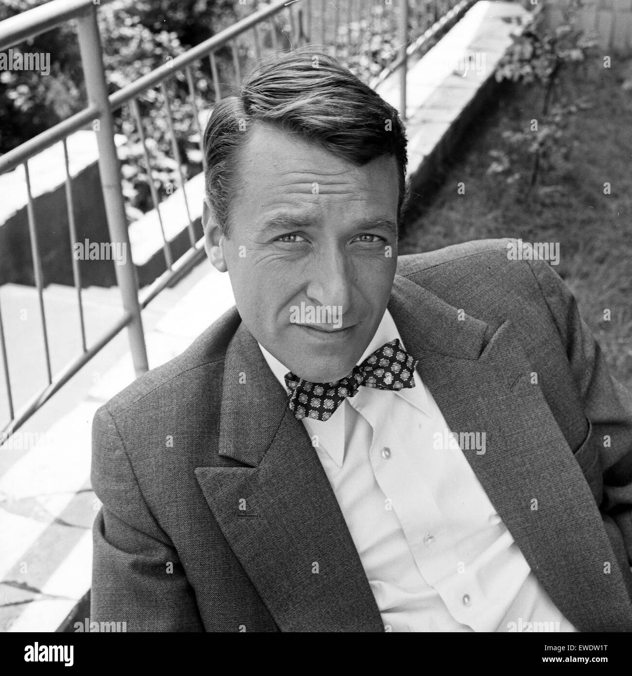 Deutscher Schauspieler Günther Schramm, Deutschland 1960er Jahre. German actor Guenther Schramm, Germany 1960s. Stock Photo