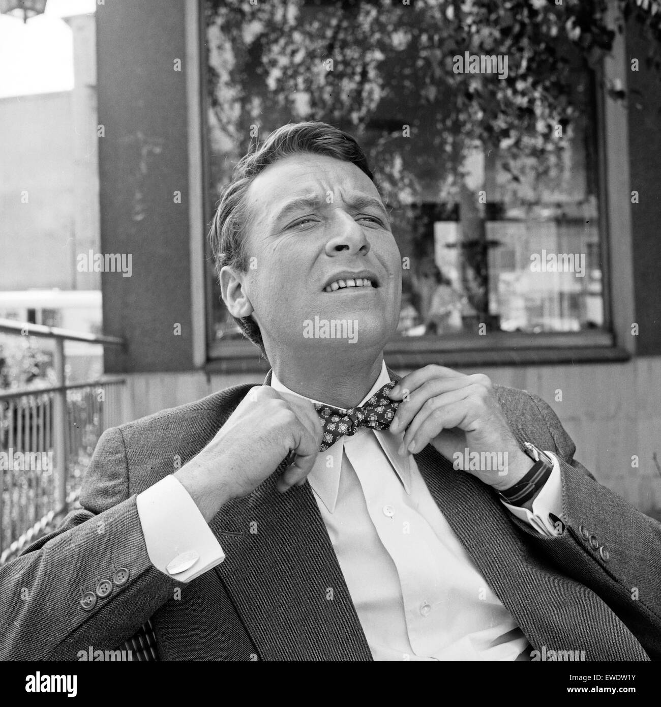 Deutscher Schauspieler Günther Schramm, Deutschland 1960er Jahre. German actor Guenther Schramm, Germany 1960s. Stock Photo