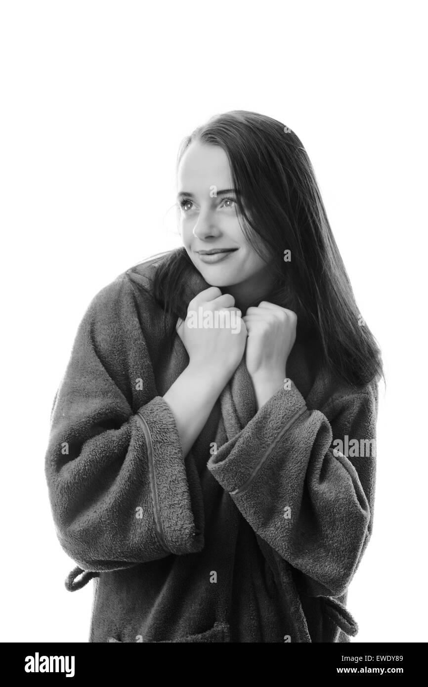 Wearing a dressing gown hires stock photography and images Alamy