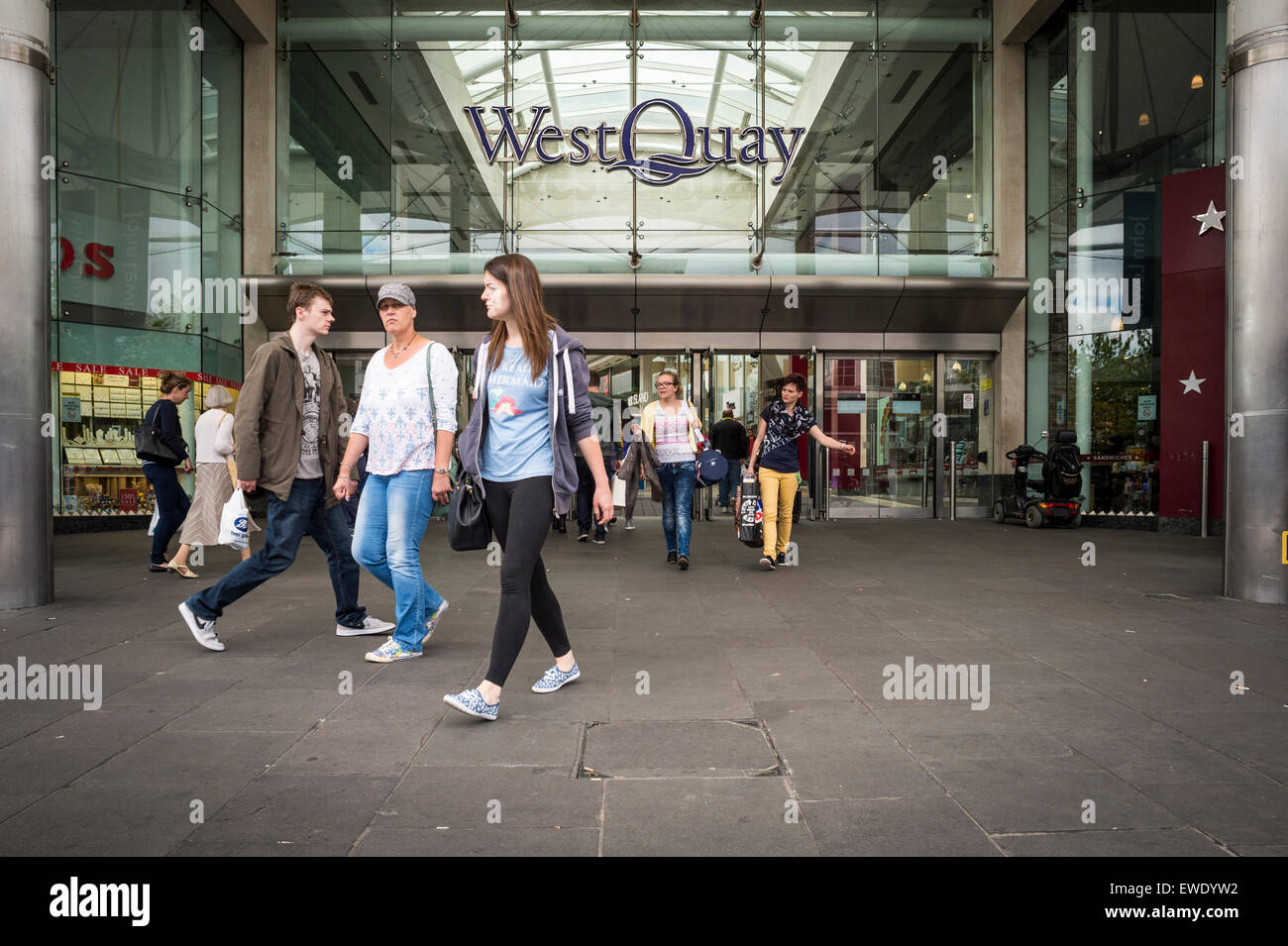 West Quay shopping centre in Southampton UK Stock Photo
