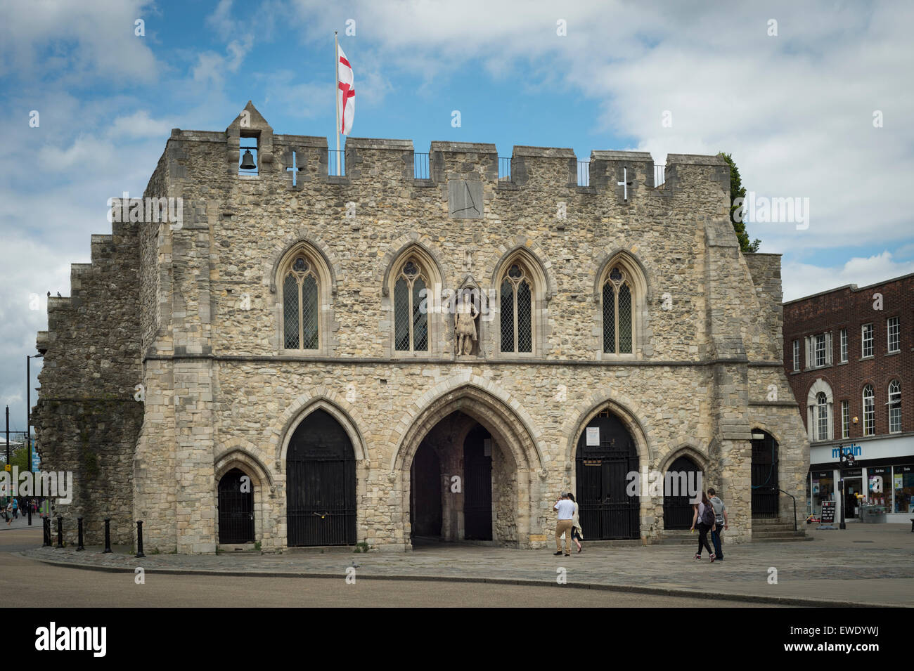 14th century Bargate bell castle Southampton Hampshire UK Stock Photo