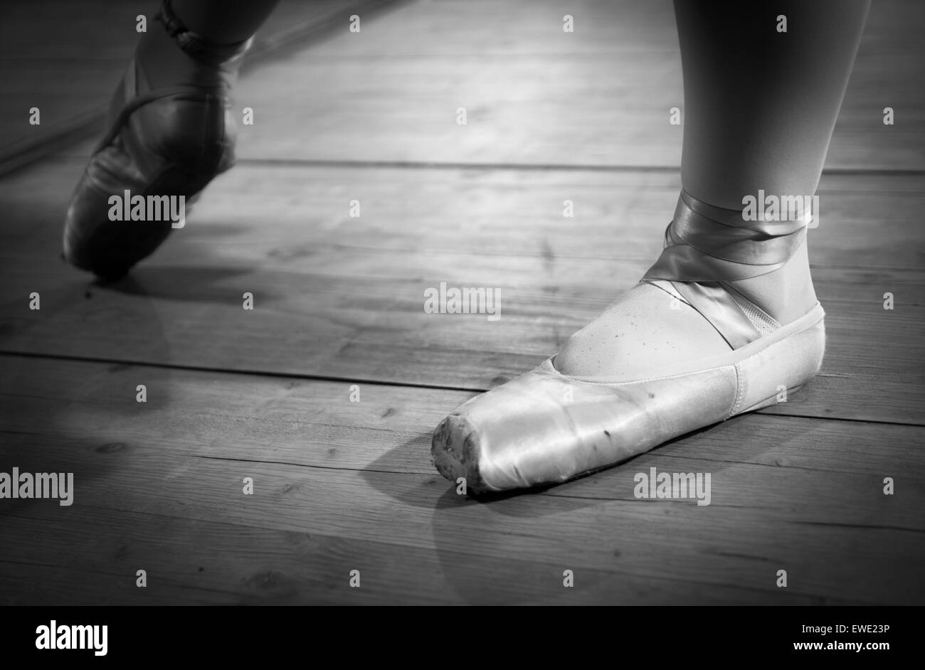 Ballet shoes Black and White Stock Photos & Images - Alamy