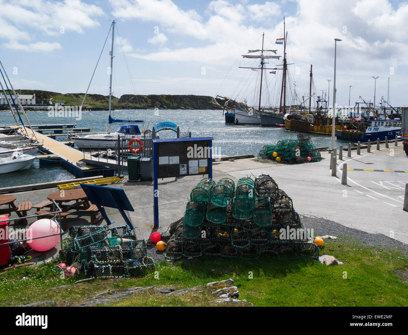Port Ellen harbour Leodamais Bay Isle of Islay Argyll and Bute Scotland founded 1821 Walter