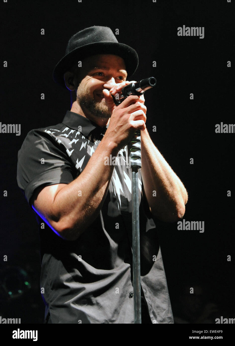 New York City, NY. USA. Justin Timberlake performs during an exclusive