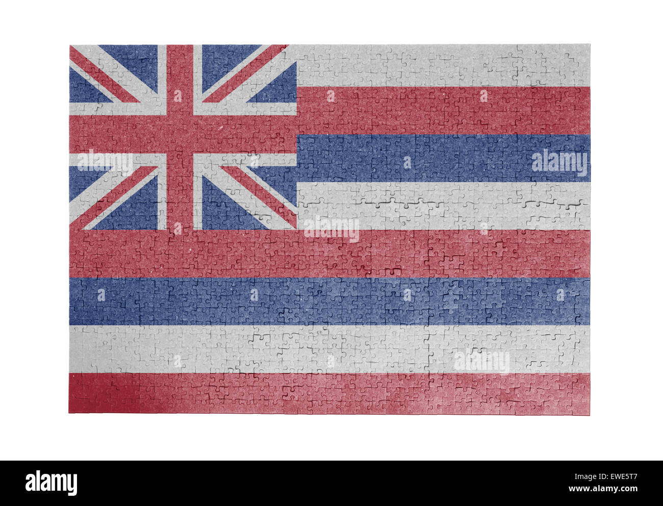 Large jigsaw puzzle of 1000 pieces flag Hawaii Stock Photo Alamy