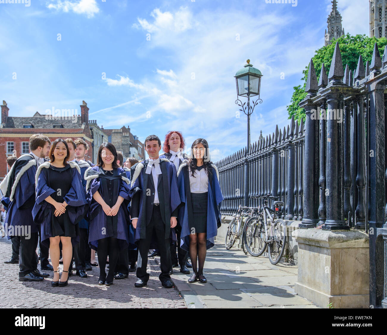 Graduation of students from Trinity college, Cambridge, at Senate Stock