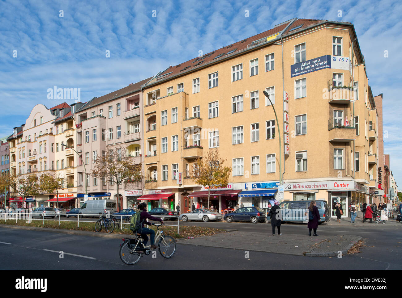 Berlin, Germany, apartment houses in the Muellerstrasse Stock Photo