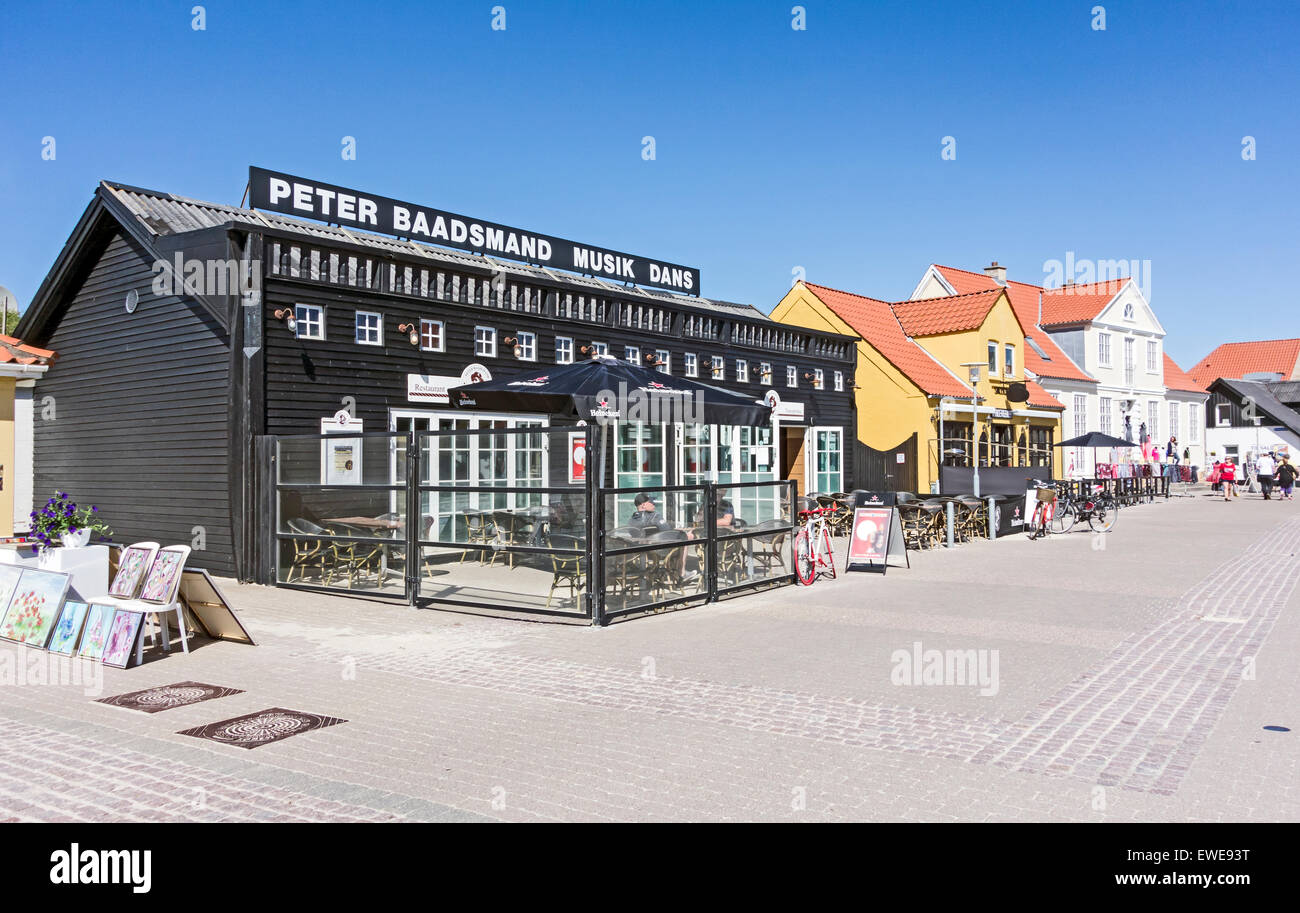 Restaurants and cafes in Løkken Jutland Denmark Stock Photo - Alamy