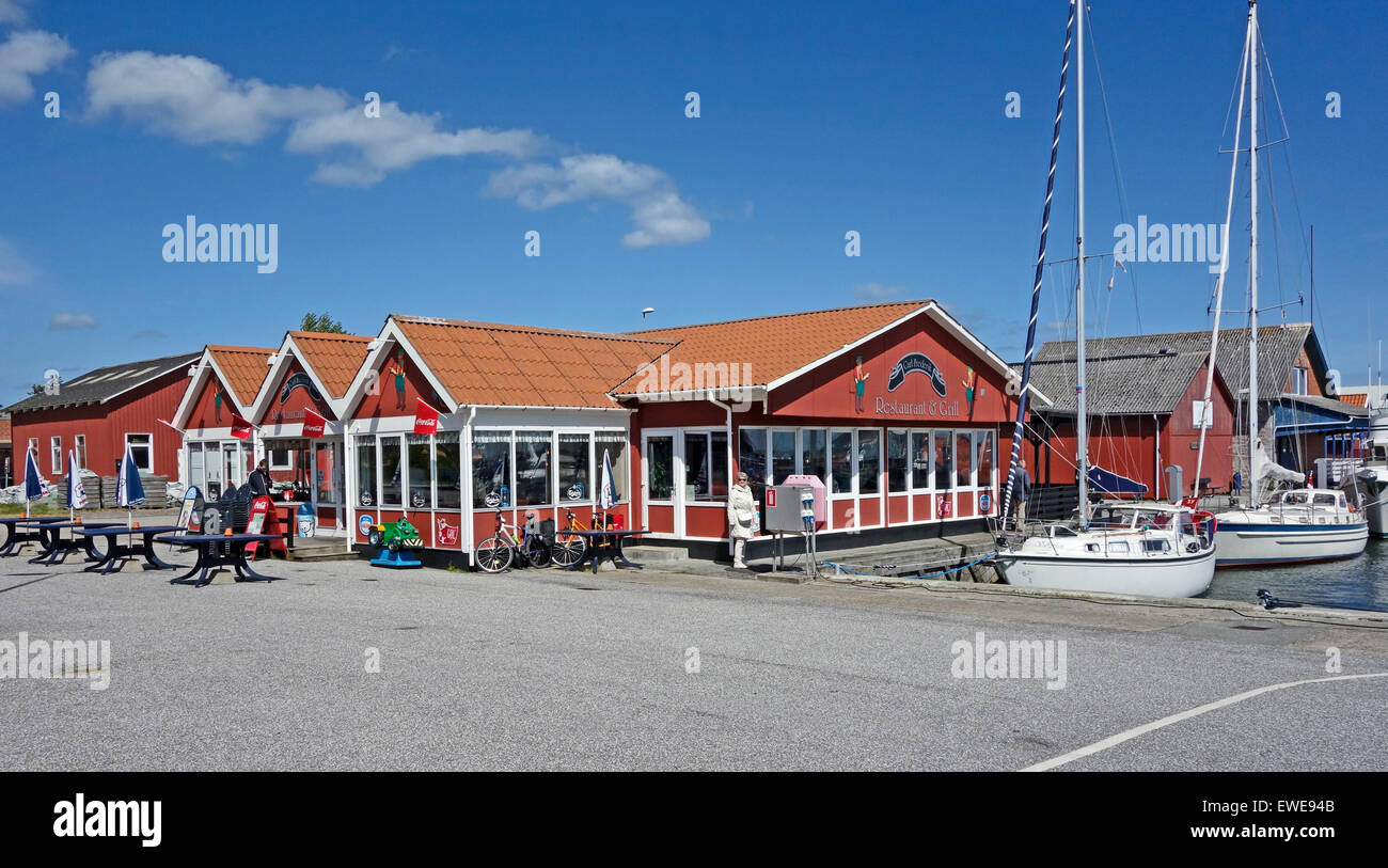 Restaurant & Grill Carl Frederik in Hals harbour Hals Jutland Denmark Stock  Photo - Alamy