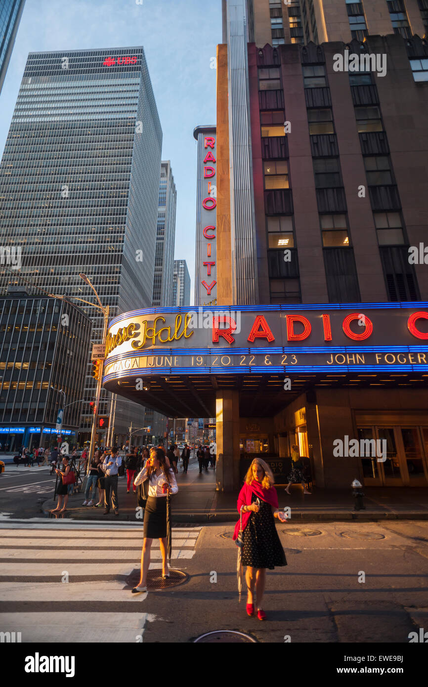 Cablevision controlled Radio City Music Hall in Rockefeller Center in Midtown Manhattan in New