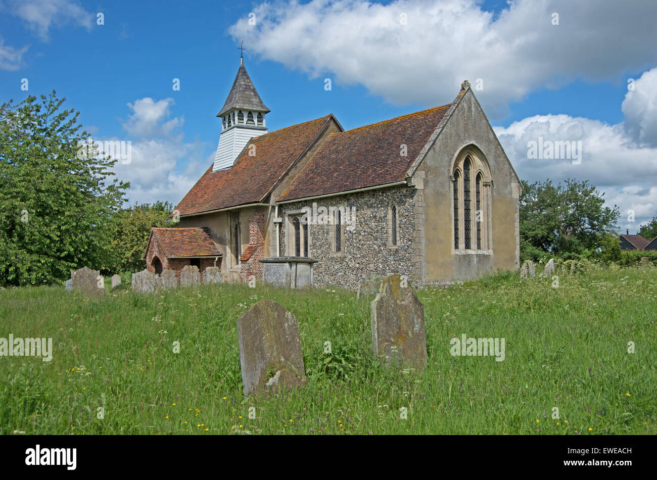 St Mary the Virgin Church Little Hormead Hertfordshire Stock Photo