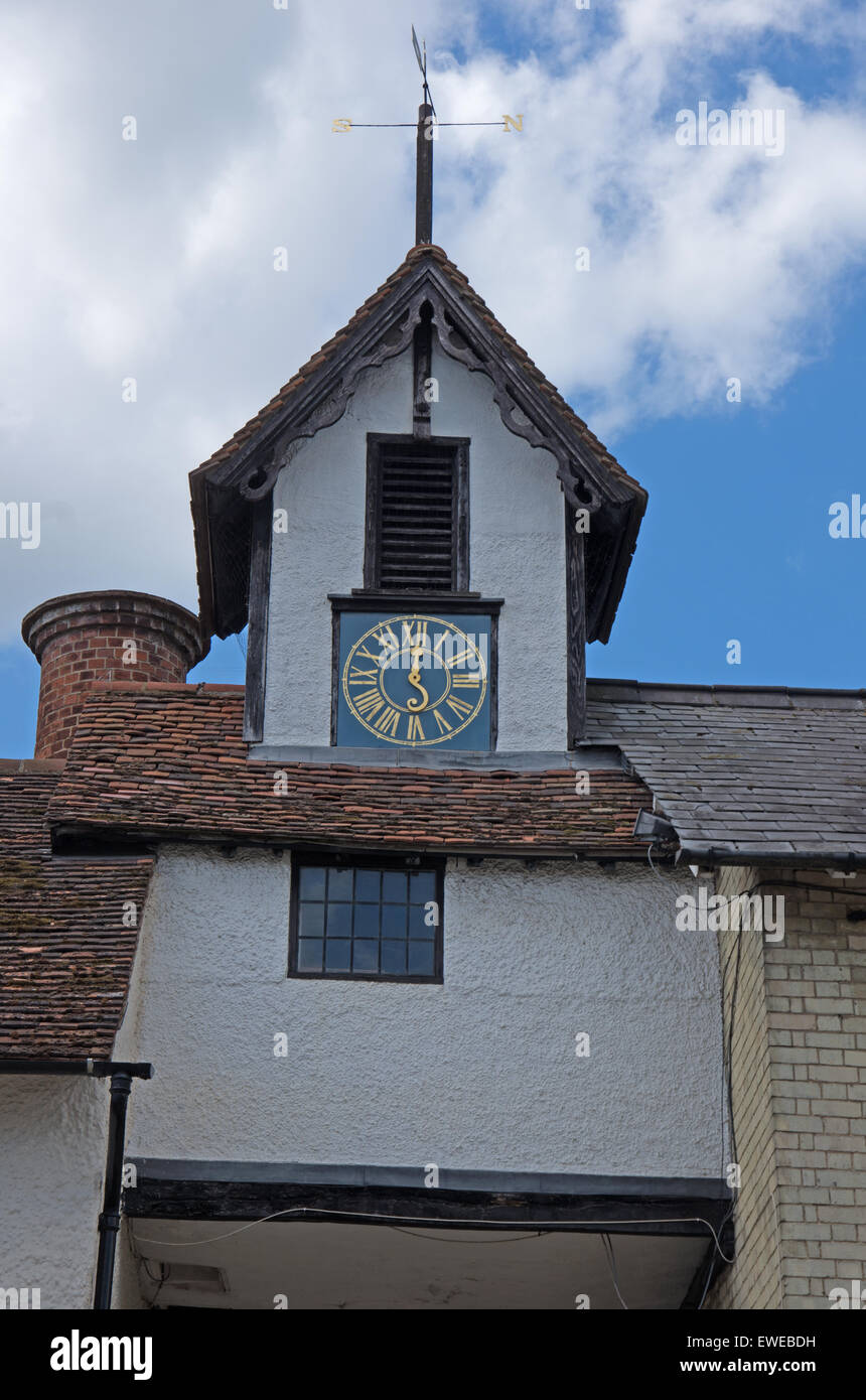 Buntingford Clock Tower High Street Hertfordshire Stock Photo Alamy