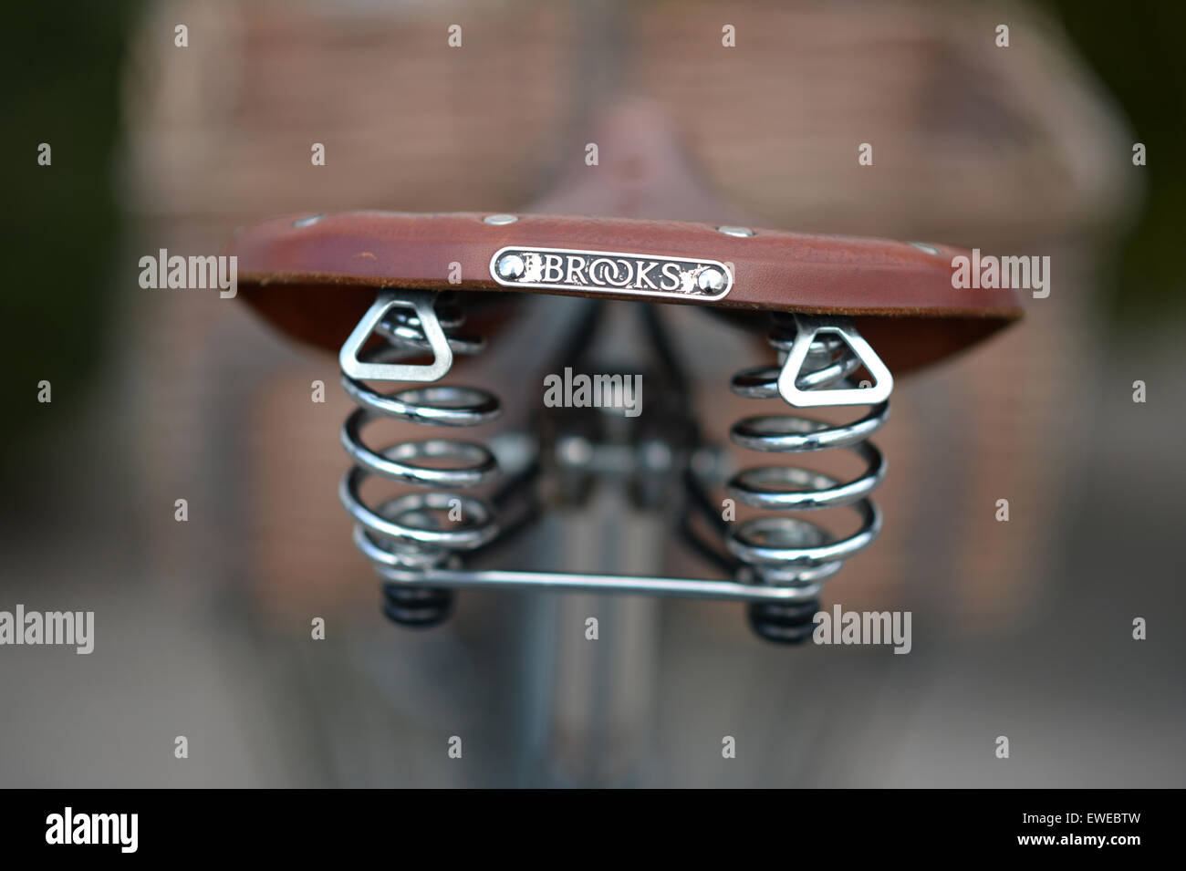 Berlin, Germany, bike saddle from Brooks Stock Photo