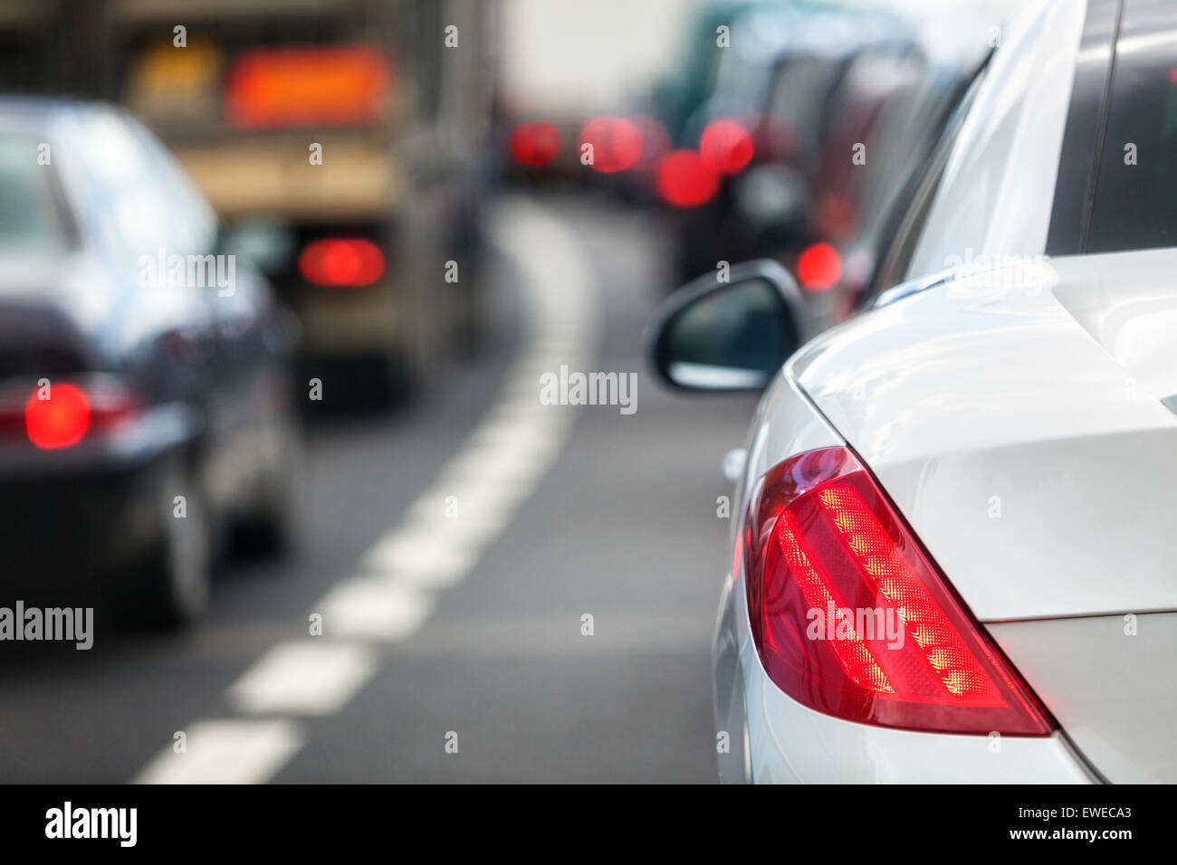 Traffic jam Stock Photo