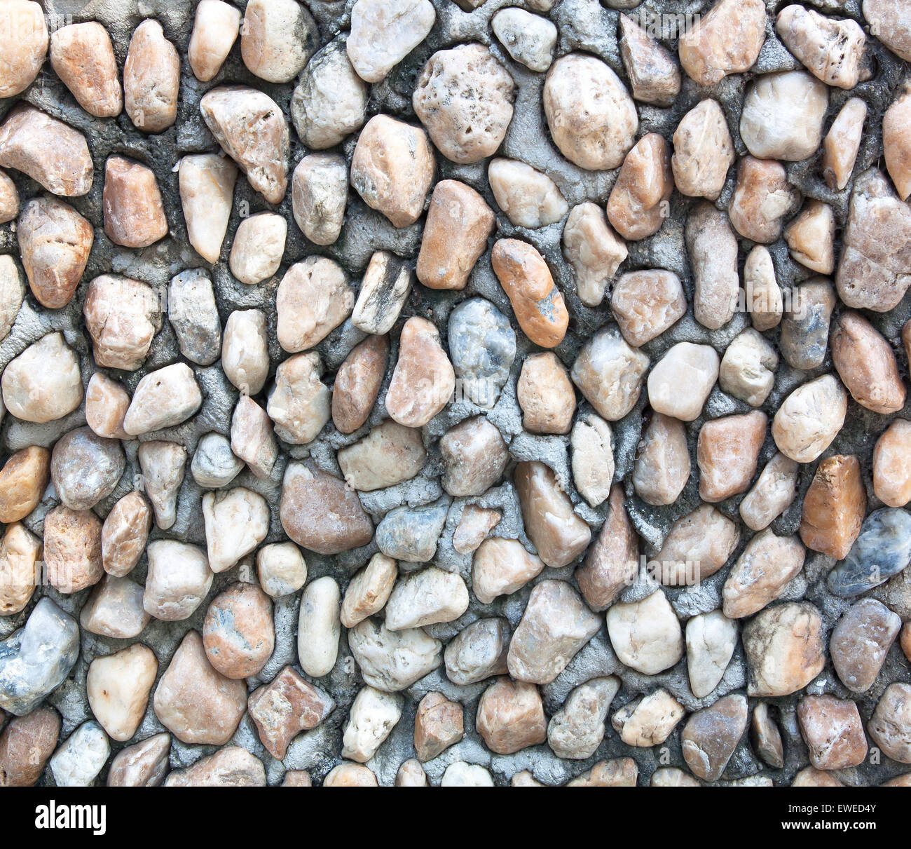Old wall made of rocks and mortar. Can be used as background Stock