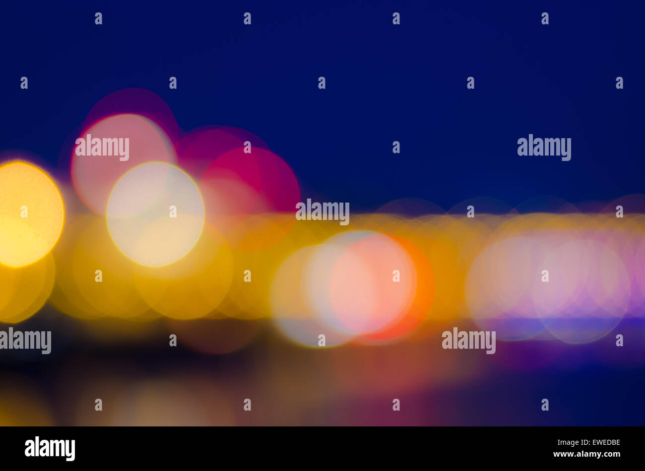 city lights blurred bokeh background Stock Photo - Alamy