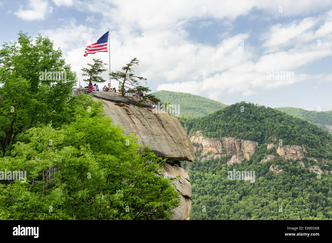 Chimney rock american flag hi-res stock photography and images - Alamy