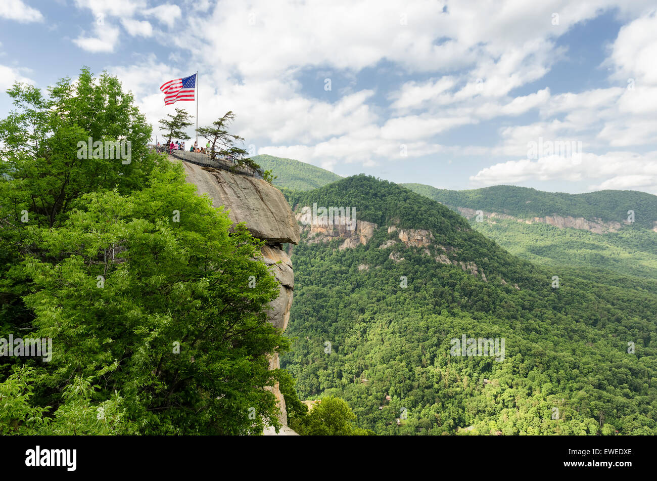 Chimney rock american flag hi-res stock photography and images - Alamy