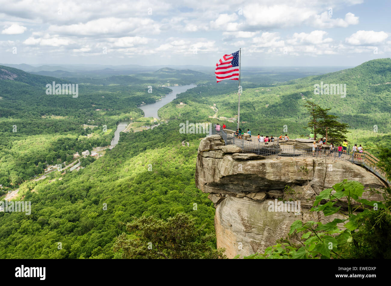 Chimney rock american flag hi-res stock photography and images - Alamy