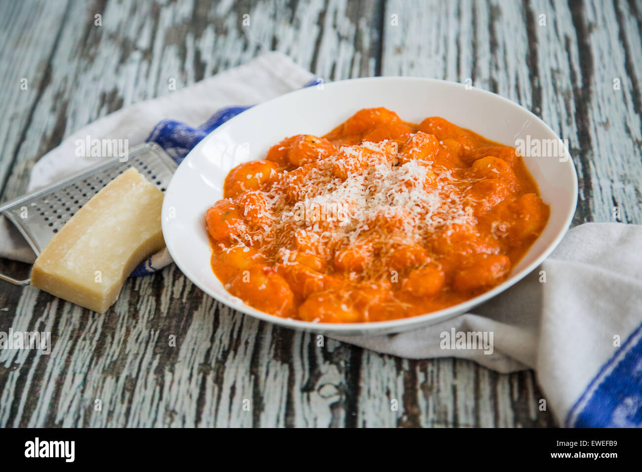Gluten Free Gnocchi in tomato and tarragon sauce Stock Photo Alamy