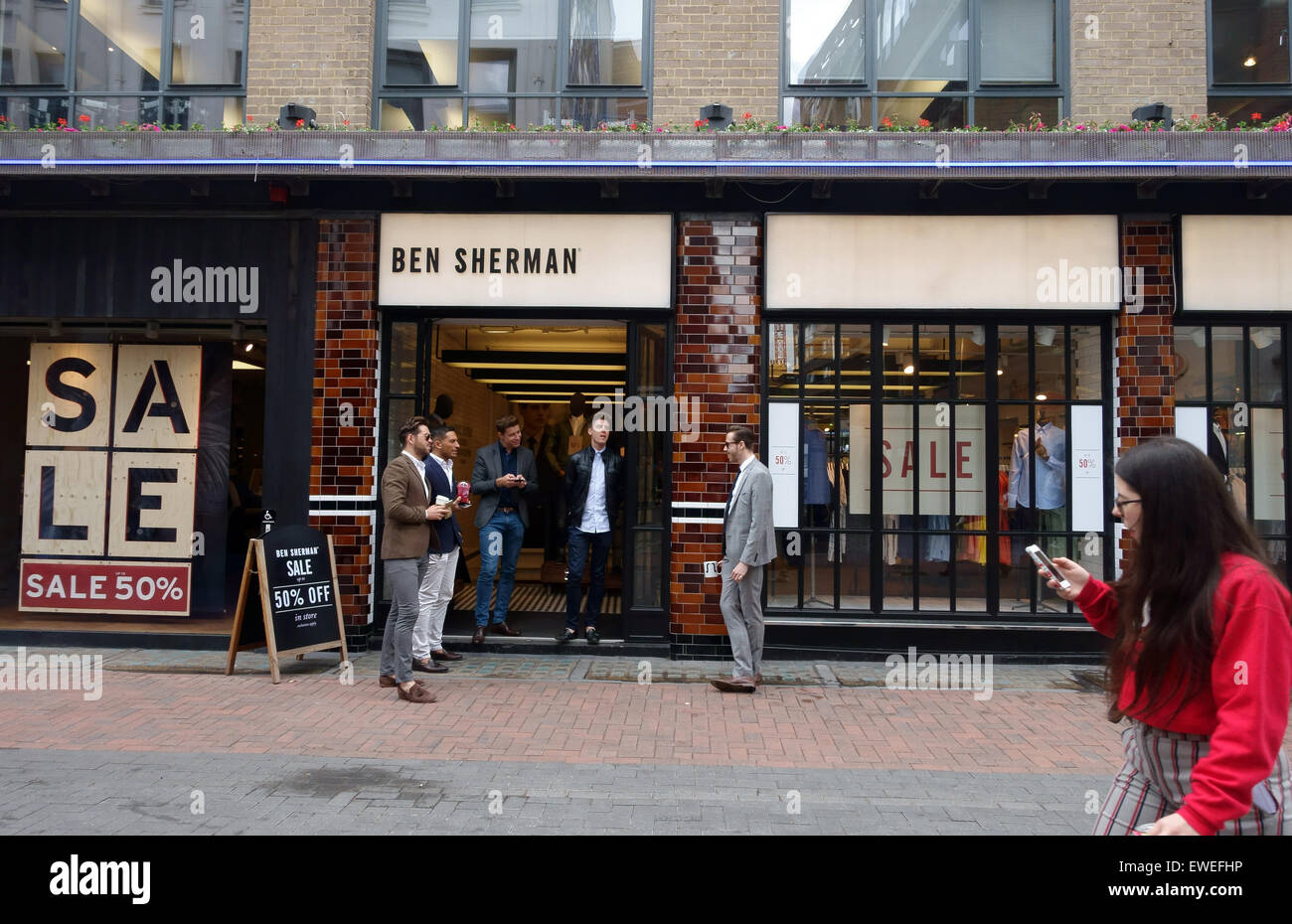 Ben Sherman Fashion Store Carnaby Street London Stock Photo Alamy