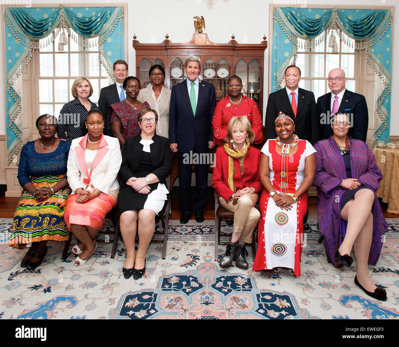 U S Secretary Of State John Kerry Meets With A Group Of